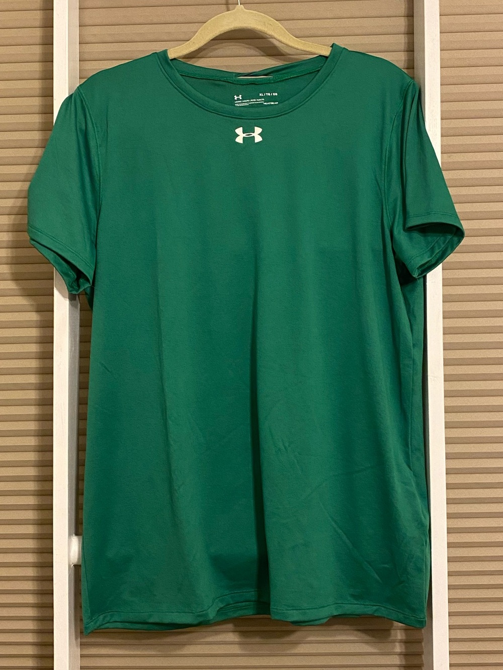 Under Armour HeatGear Loose Fit Green Athletic Tee Shirt XL